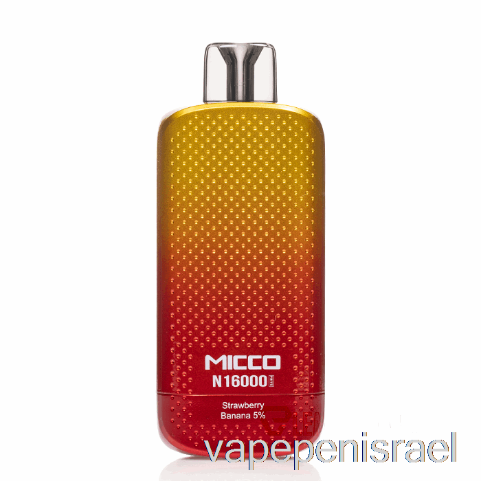 חד פעמי Vape Israel Horizontech Micco N16000 בננה תות חד פעמי